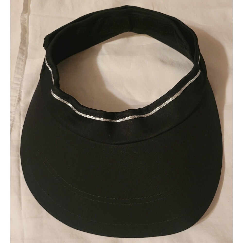 Tontron Black Solid Equestrian Visor w/ Neck Flap Adjustable Fabric One Size